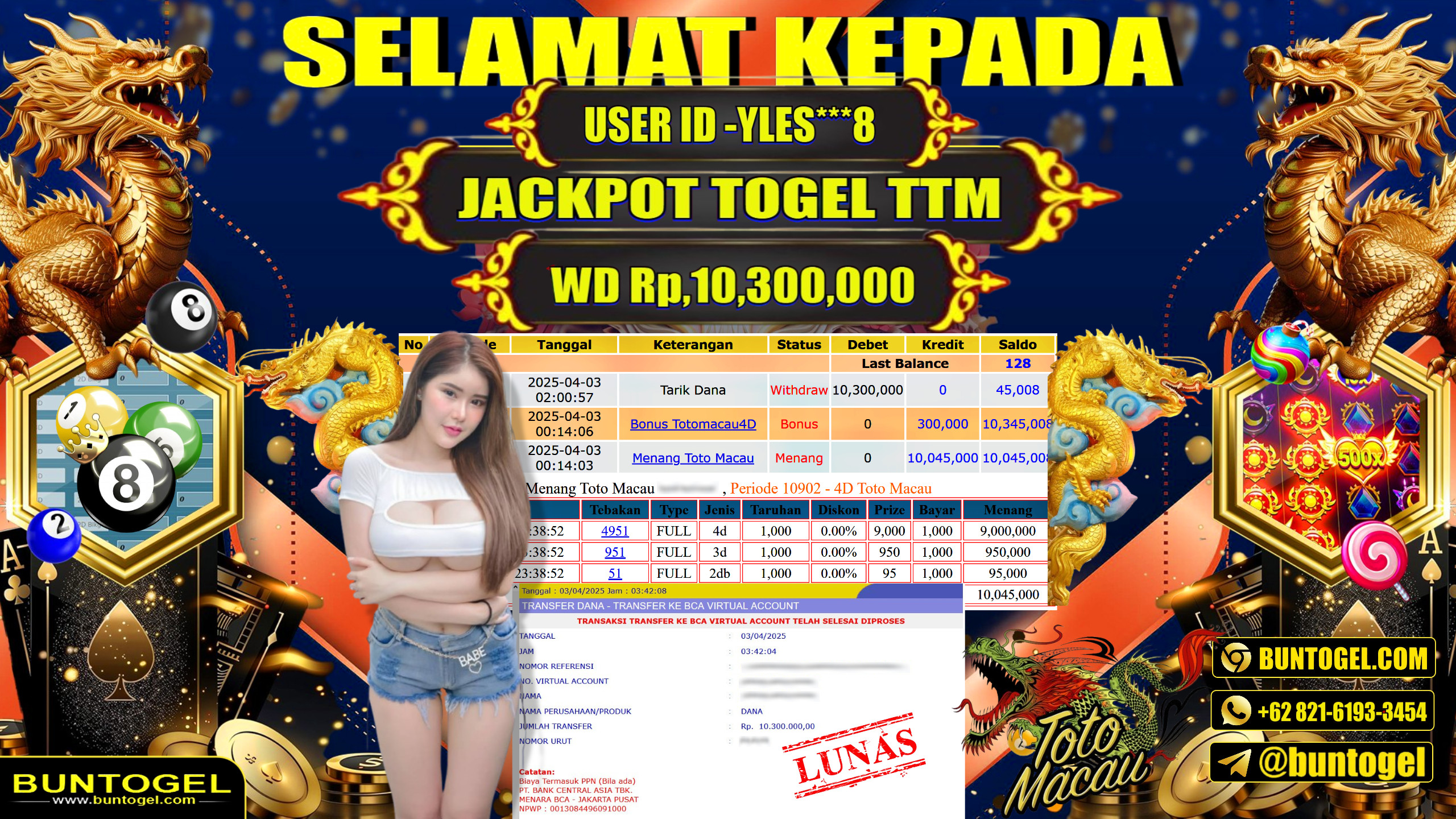 BUKTI BAYAR BUNTOGEL