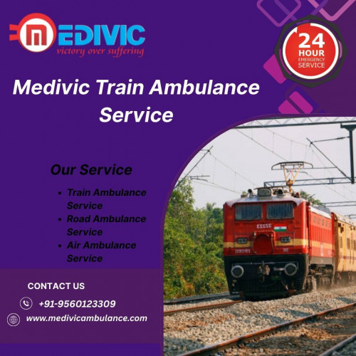 Medivic Aviation Train Ambulance Service in Delhi transfers patients successfully within short time