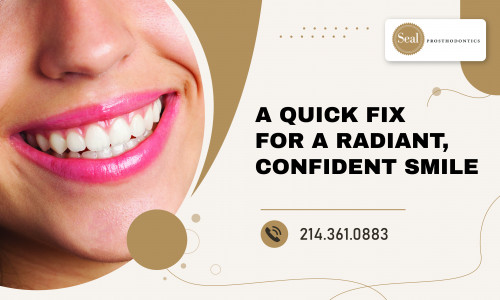 For a perfect smile, cosmetic teeth bonding in Dallas provides a quick and effective fix. This minimally invasive treatment helps with chipped, stained, or misshaped teeth using tooth-colored resin. Its seamless blend with natural enamel provides improved aesthetics while preserving the tooth structure. An inexpensive and quick way of achieving a confident smile. Get in touch with Seal Prosthodontists!