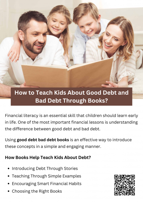 Teaching kids about good and bad debt early helps them build financial confidence and responsibility. Using good debt and bad debt books makes the learning process engaging and easy to understand. By reading and discussing these concepts together, parents can prepare their children for a financially secure future, ensuring they make wise borrowing decisions as they grow. To know more visit here https://inflationeducation.net/product/good-debt-bad-debt-and-the-big-green-blob/