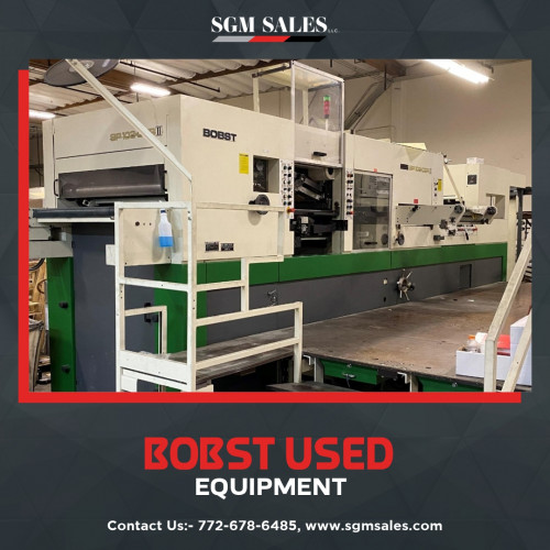 Are you searching for the best Bobst-used equipment? Visit SGM SALES is one of the best options for you to purchase this equipment. To know more, visit the website.