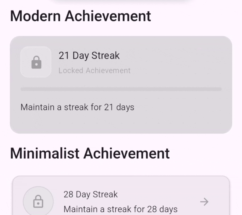 Modern Achievement Demo