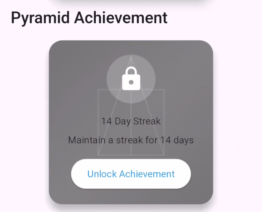 Pyramid Achievement Demo