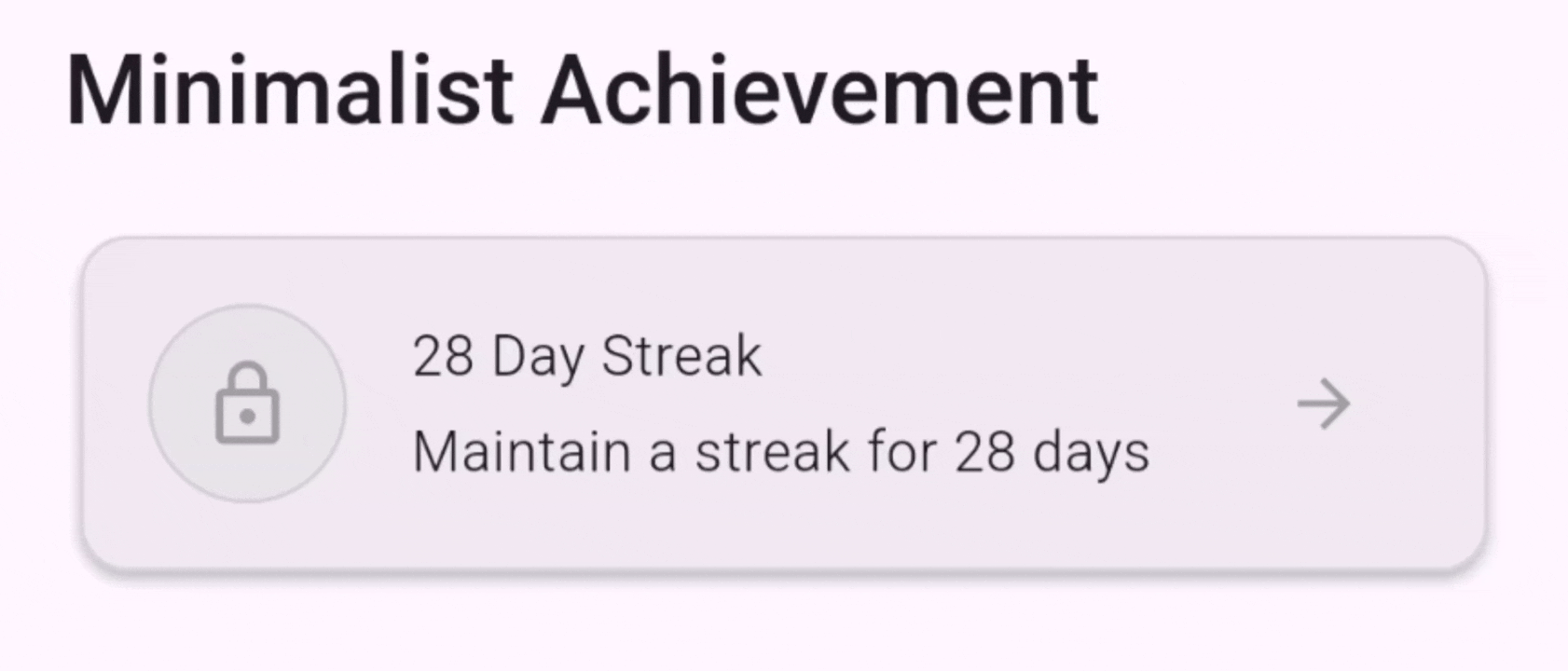 Minimalist Achievement Demo