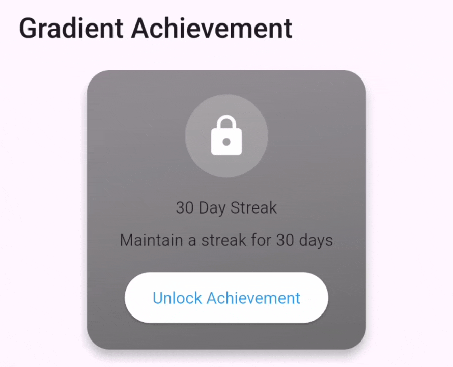 Gradient Achievement Demo
