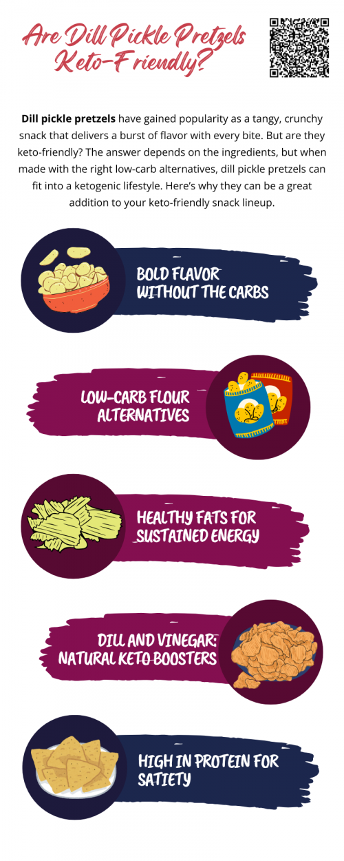Dill pickle pretzels can be a fantastic keto-friendly snack when made with low-carb ingredients. Packed with bold flavor, healthy fats, and protein, they help satisfy cravings while supporting your ketogenic goals. Enjoy them guilt-free as part of your low-carb lifestyle! To know more visit here https://cravnflavor.com/cravn-flavor-dill-pickle-seasoned-pretzel-braids-16-oz