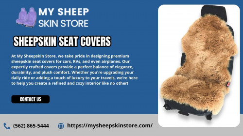 My Sheepskin Store, California's go-to place for superior sheepskin products, offers seat covers that will enhance your driving experience. The genuine sheepskin used to make our handcrafted seat covers provides remarkable softness, breathability, and natural temperature management. Our Sheepskin Seat Covers offer unmatched comfort by lowering friction, avoiding overheating, and giving your car a luxurious touch, whether you're taking long road trips or commuting every day. Our coverings, which are made to fit a range of automobile and truck seats, protect your upholstery from deterioration while also improving your interior. With our premium sheepskin seat covers, which are only available at My Sheepskin Store in California, USA, you can find the ideal fusion of fashion, utility, and comfort.