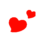 red hearts