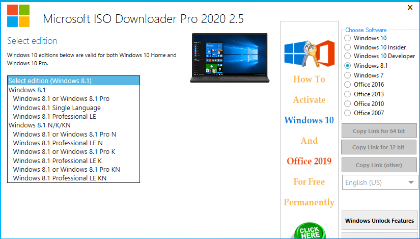 Windows iso downloader как пользоваться