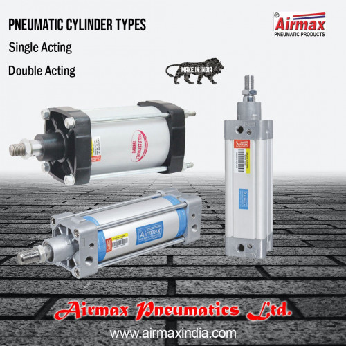 We Airmax Pneumatics are the leading manufacturer and exporter of Pneumatic cylinders. We offer single and double acting pneumatic cylinder types in India.