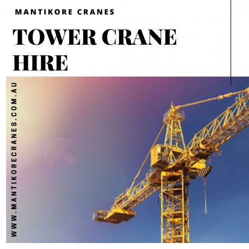 Mantikore Cranes is one of the best tower crane hire company in Australia. Over 20 years of industry experience in the wet and dry hire of tower cranes and providing mobile cranes. We provide all aspects of tower crane hire and mobile crane hire services for the construction industry. Our cranes are regularly maintained and serviced, and we take pride in giving our customers a first-class experience. We are giving the setup of the tower crane using our versatile crane reducing any pressure or stress related to the underlying setup stage. The majority of our cranes is appropriately kept up and is reliably given to our customers according to your specific needs. We are providing new as well as used cranes for sale in NSW.  To know more about a sale or hire cranes services, call at 1300 626 845 or drop your requirement: info@mantikorecranes.com.au.

Website:  https://mantikorecranes.com.au/

Address:  PO BOX 135 Cobbitty NSW, 2570 Australia
Opening Hours:  Monday to Friday from 7 am to7 pm

Follow us on our Social accounts:

Facebook
https://www.facebook.com/pg/Mantikore-Cranes-108601277292157/about/?ref=page_internal

Instagram
https://www.instagram.com/mantikorecranes/

Twitter
https://twitter.com/MantikoreC