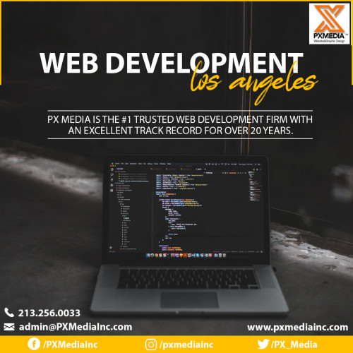 PX Media is an experienced, dedicated and professional Los Angeles Web Development company specializing in WordPress Web Development services. Get more brand recognition with a beautiful website and a full branding package.